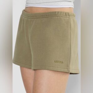 NWOT Aritzia Cozy Sweatfleece Perfect Hi-Rise Mini Short
